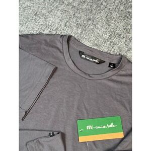 Travis Mathew The Crew Eco Collection‎ Grey Pinstripe T-Shirt Mens S